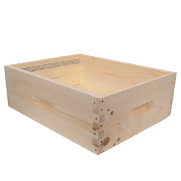 Hausse à tenons Langstroth bandes lisses - 410 mm