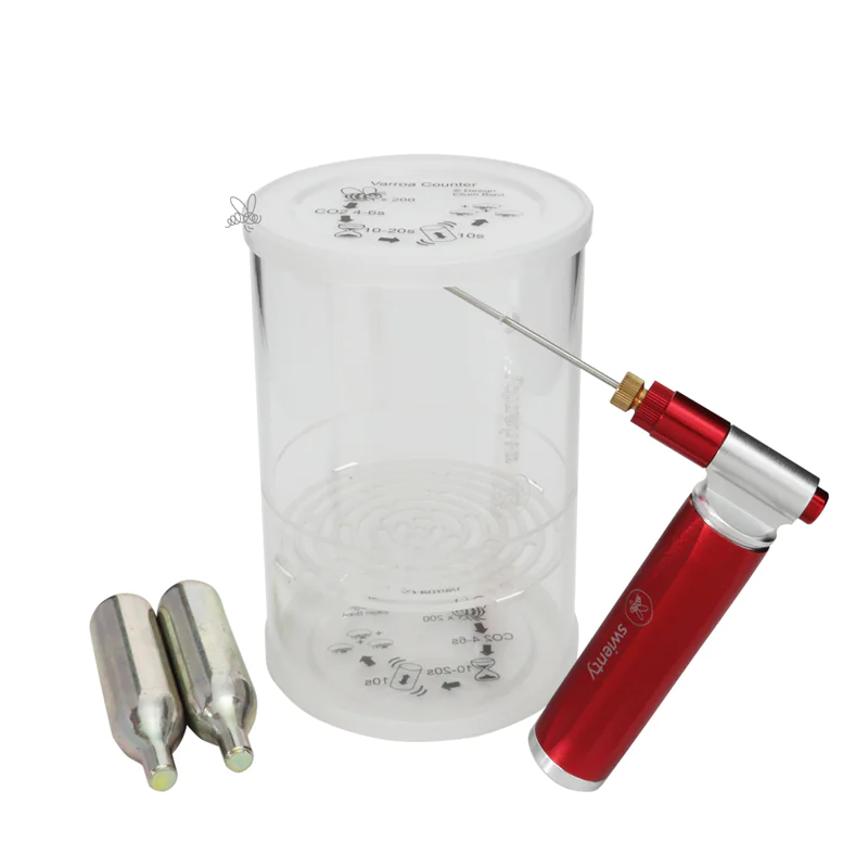 Testeur varroa rapide par CO2