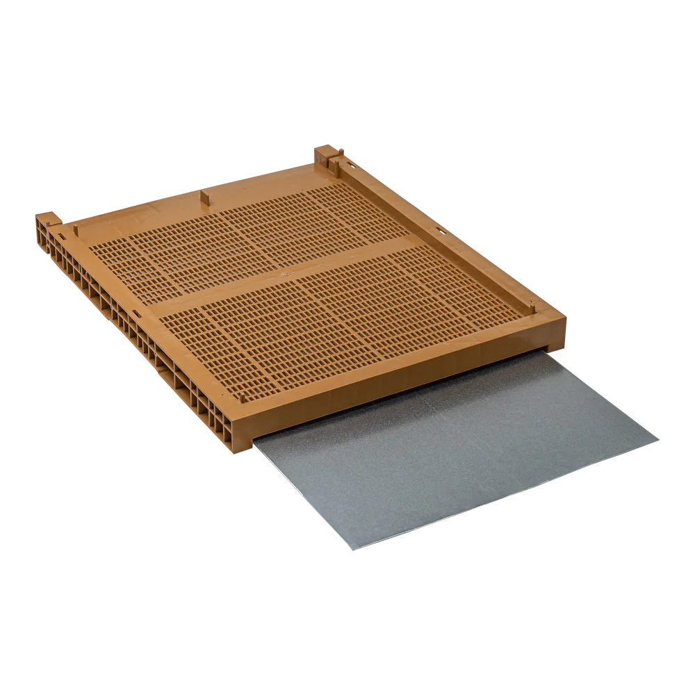 Tôle plateau anti-varroa nicot - isolation hiver et comptage varroas