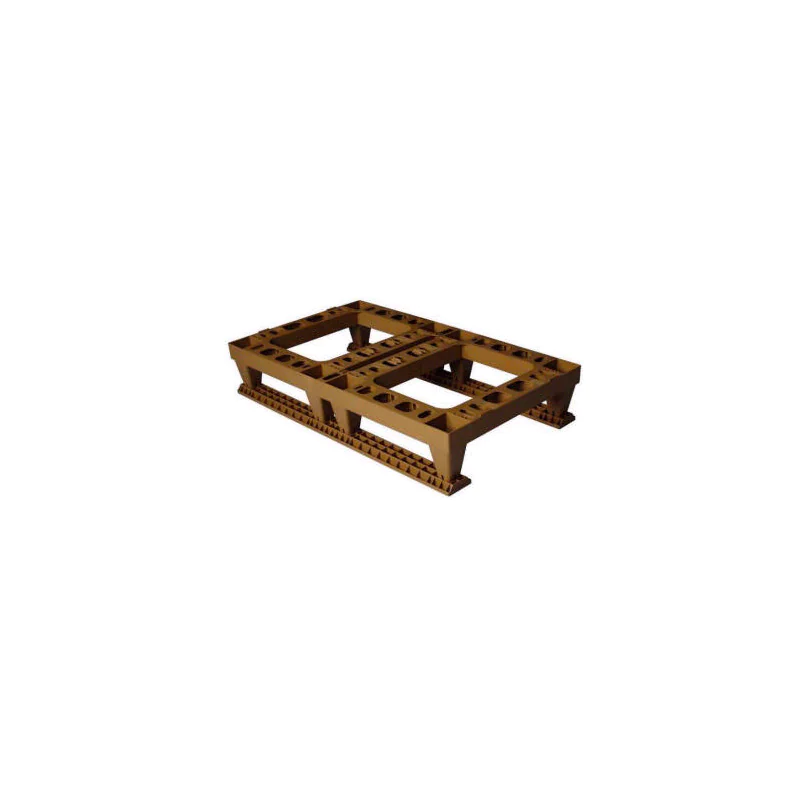 Jeu de 2 semelles de stabilité pour palette plastique nicot 2 piles hausses