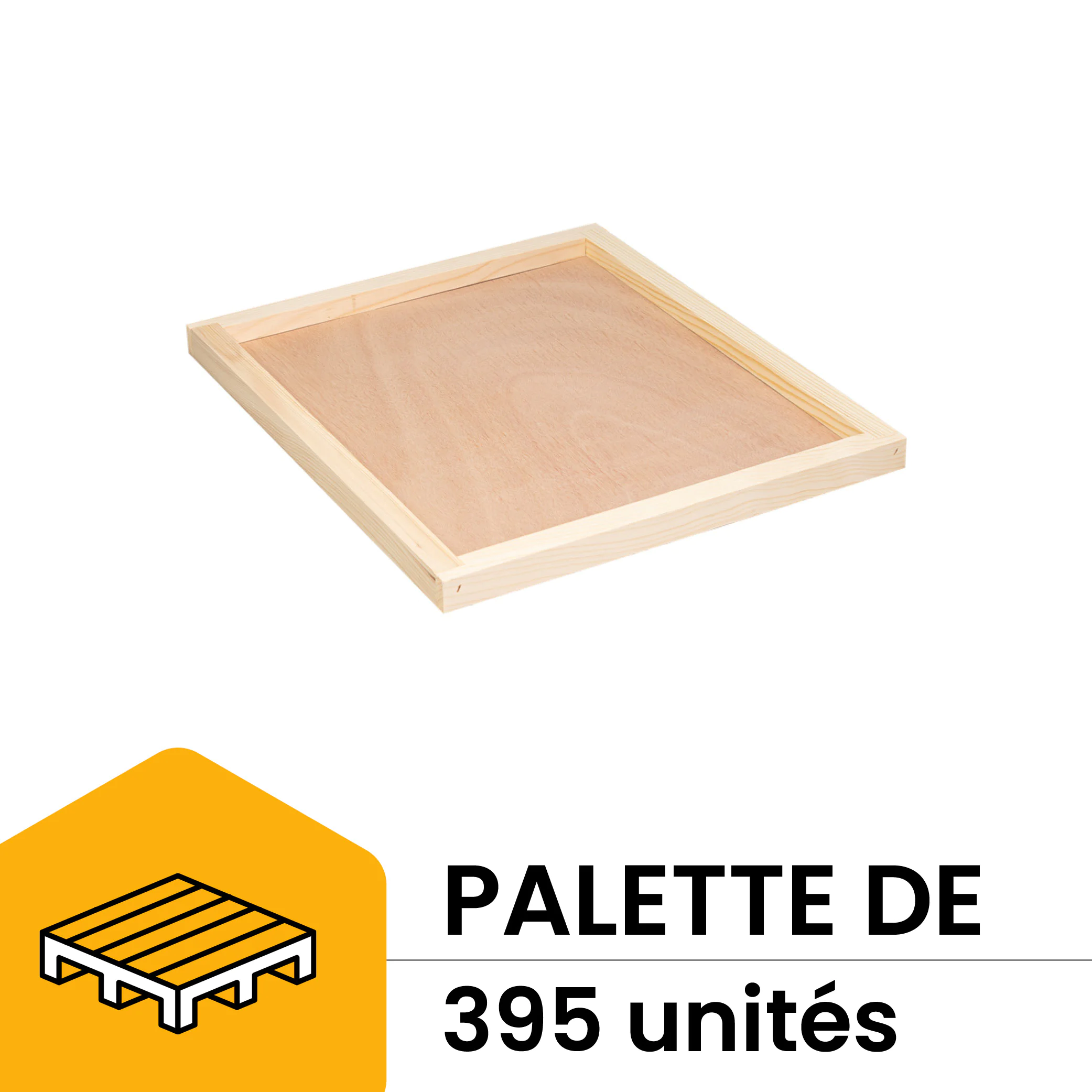 Palette de 395 couvre-cadres pour ruche Dadant 10 cadres - Ruchéco