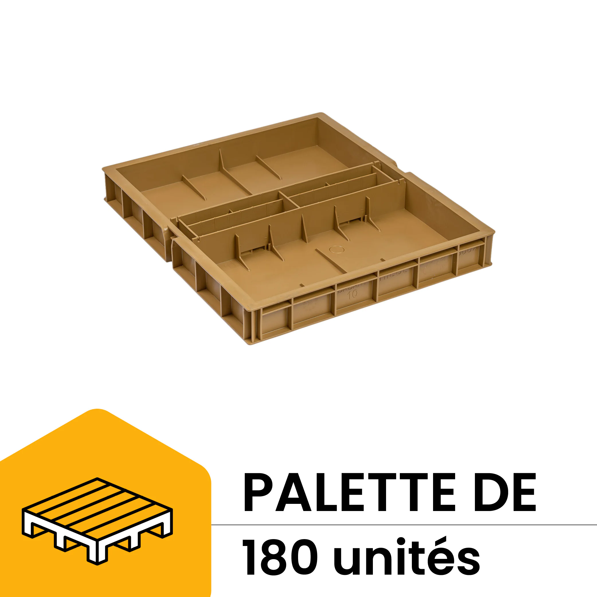 Palette 180 nourrisseurs couvre-cadres plastique dadant 10 cadres nicot