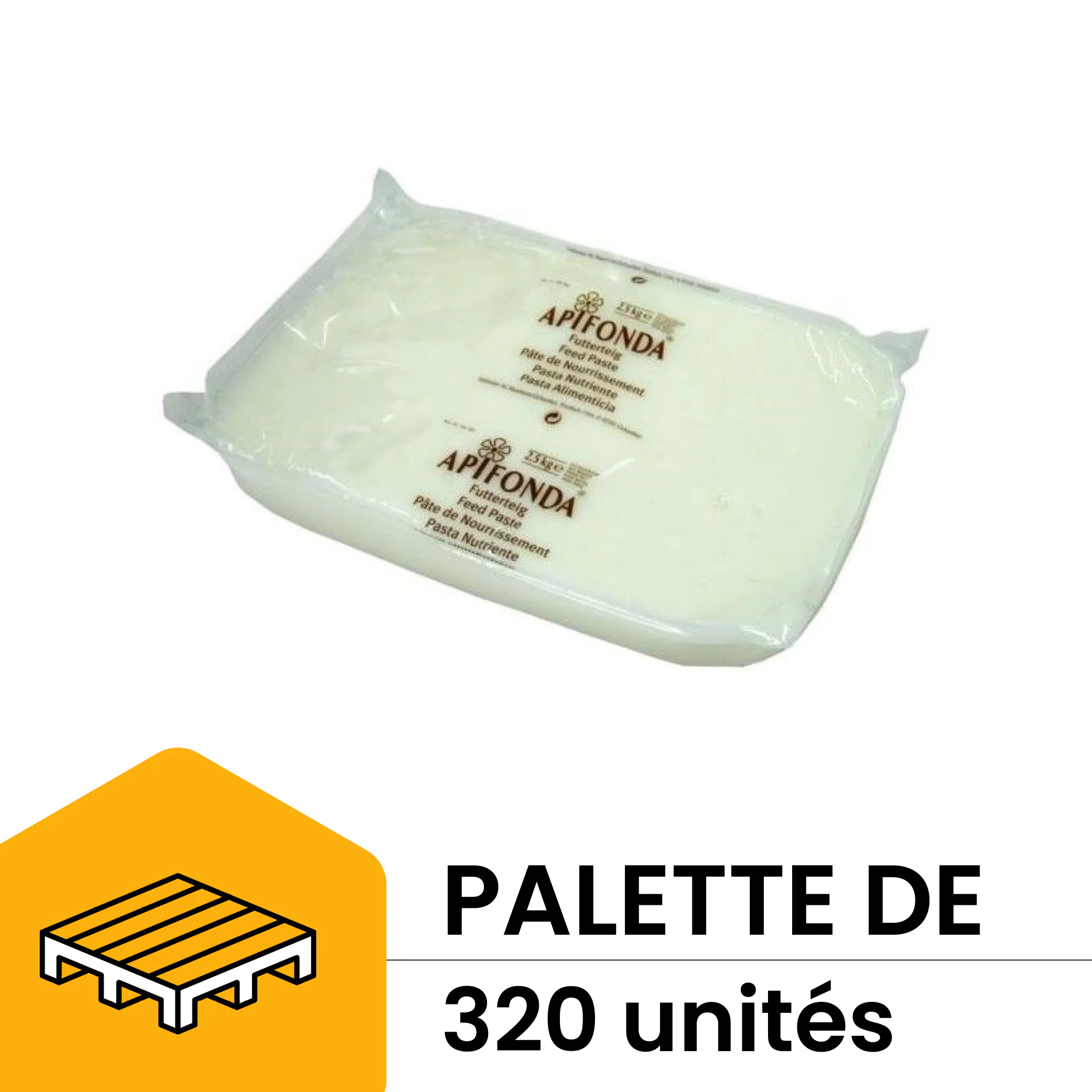 Candi Apifonda - palette de 64 cartons de 5 plaques de 2,5 kg