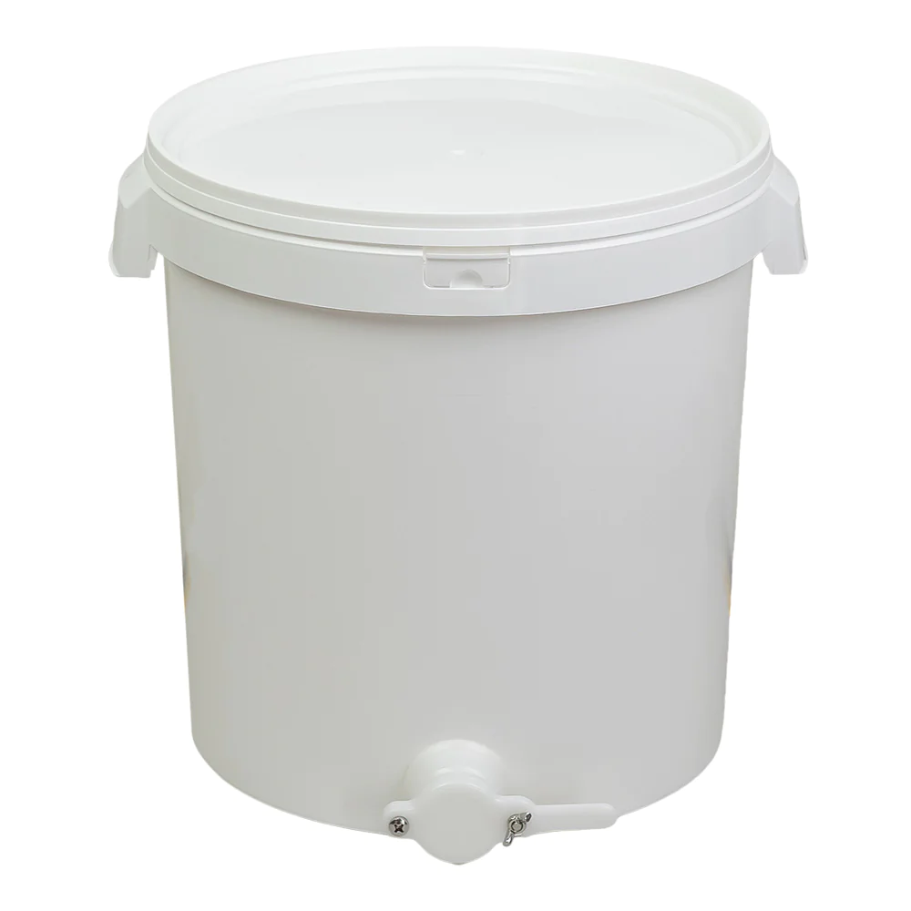 Maturateur miel plastique alimentaire 40kg avec robinet et poignées