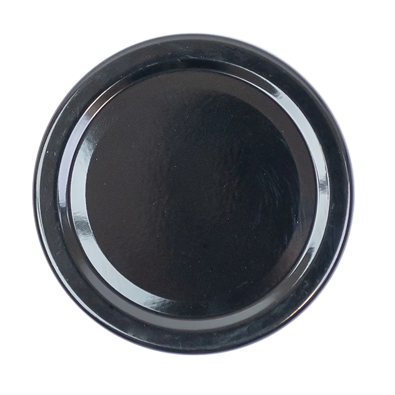 Capsules métalliques pasteurisables TO70 "jupe haute" - noire - lot de 20