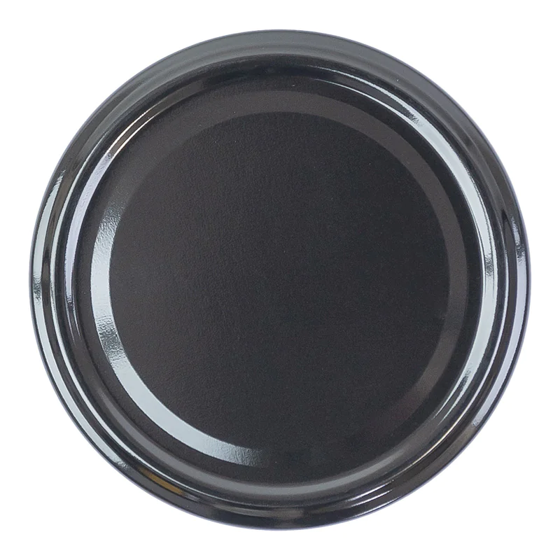Capsules métalliques pasteurisables TO82 - noire - lot de 25