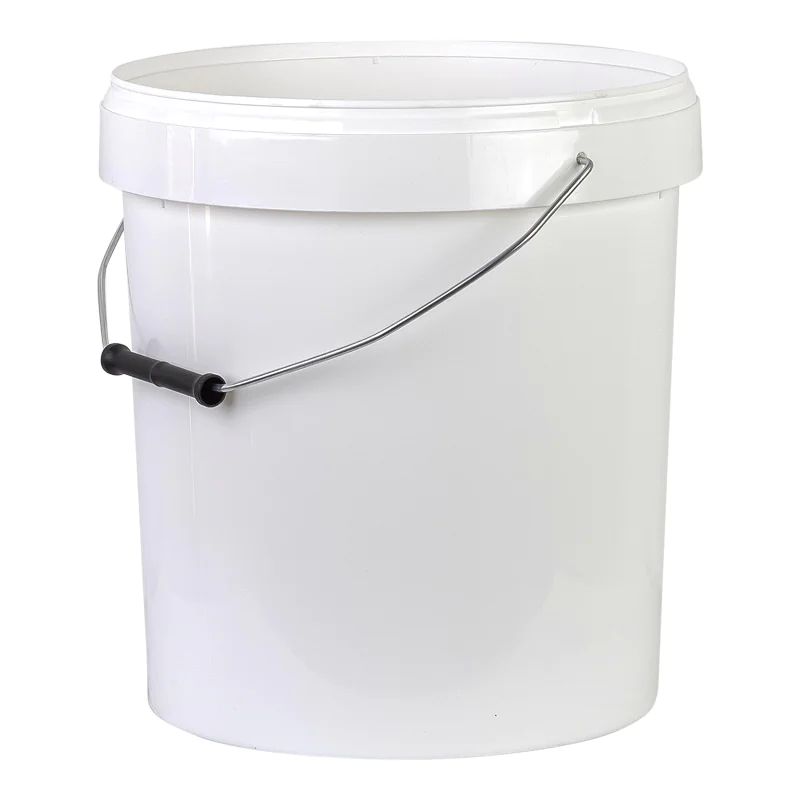 Seau plastique blanc 20kg (16L) sans couvercle