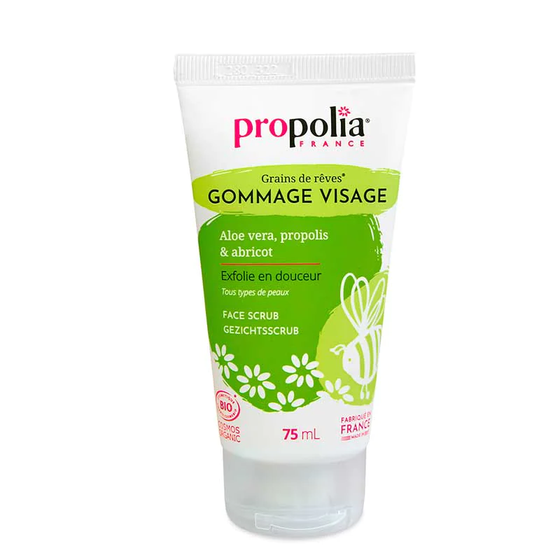 Gommage visage bio grains de rêves propolia - 50 ml