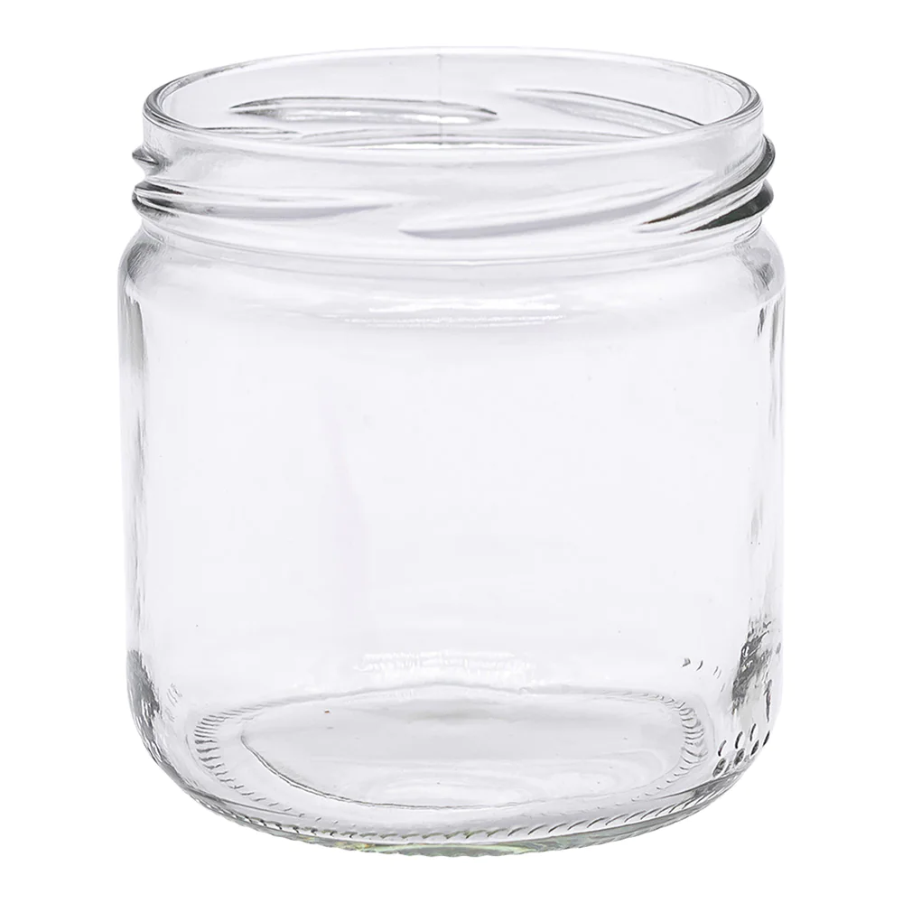 Pot en verre cylindrique 500g - volume 390ml - TO82