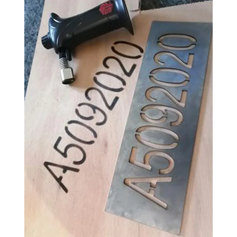 Pochoir acier pour marquage numéro napi sur ruche - 90x280 mm