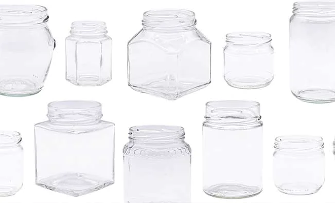 Pots en verre pour le miel