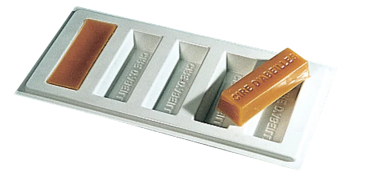 Moule à bougie cire d'abeille 5 lingots 30g - plastique réutilisable
