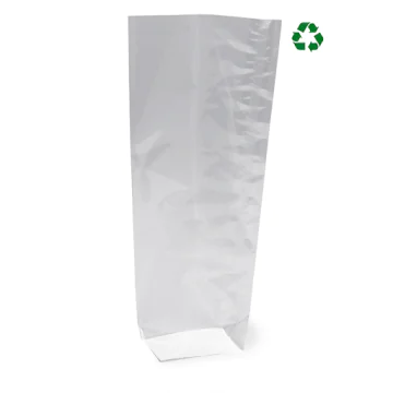 Sachets plastiques transparents avec fond carton 120x275 mm - Liasse de 100 sachets