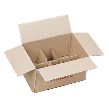 Carton d'emballage pour 6 pots verre 250g TO63