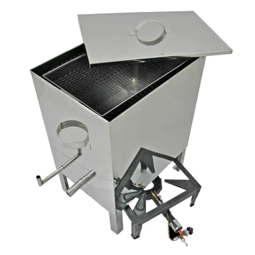 Chaudière à cire simple paroi en inox avec brûleur à gaz