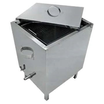 Chaudière à cire double paroi en inox avec brûleur à gaz