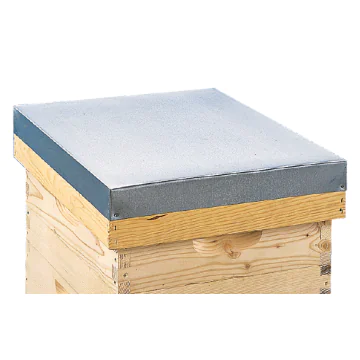 Tôle pliée pour toit bois ruche Dadant 10 cadres 477x557x62 mm