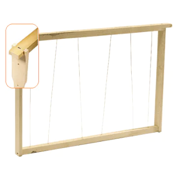Cadre Hoffmann 45 mm fils verticaux (avec œillets) pour hausse Dadant