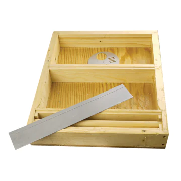 Nourrisseur couvre-cadres bois paraffiné double compartiment 10 cadres