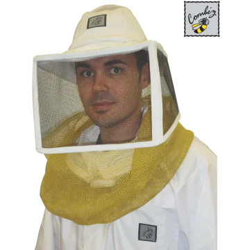 Chapeau apiculteur carré avec voile l'idéal - protection complète