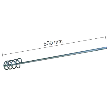 Mélangeur à miel spirale inox 600mm - diamètre 60mm pour perceuse
