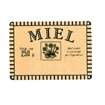 Étiquettes rustiques "miel 250 g" 53x38mm - rouleau 1500