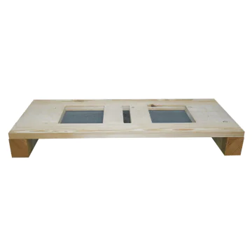 Palette bois pour 2 ruches Dadant 10 cadres plateau aéré
