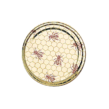 Capsules métalliques Twist-Off TO63 - motif abeilles (sachet de 50)