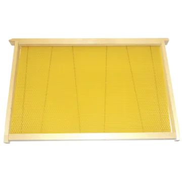 10 cadres droits garnis cire Premium - Langstroth