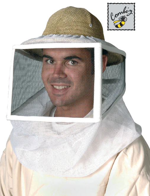 Voile apiculteur carré combiz pro sans chapeau - protection légère et pliable