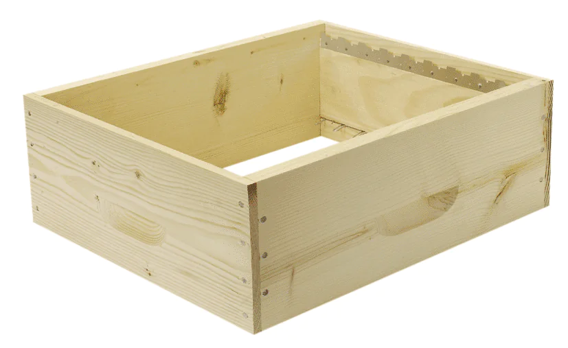 Hausse dadant 9 cadres mi-bois avec crémaillères - fabrication française