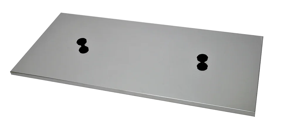 Couvercle simple en inox pour bac à désoperculer JD070
