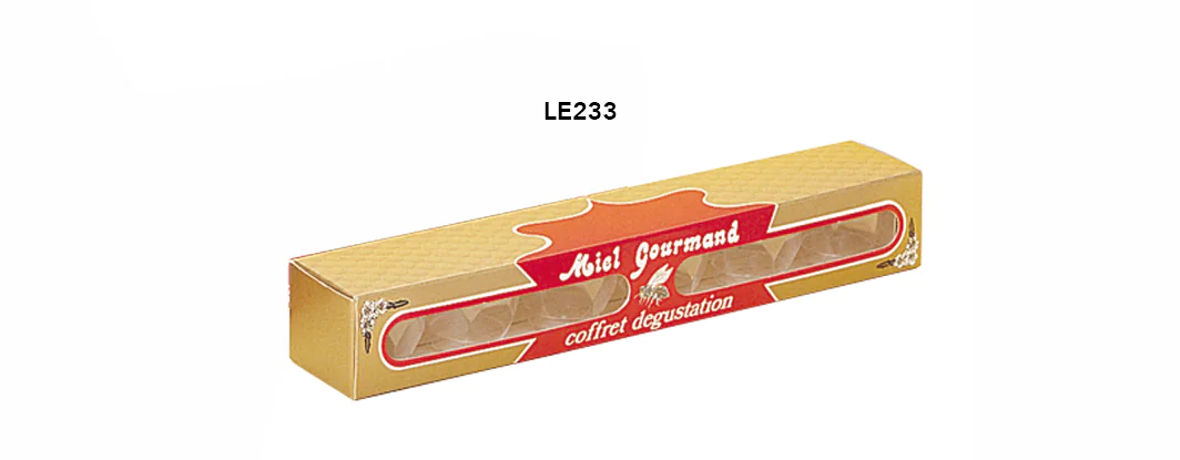 Coffret cadeau carton 'miel gourmand' - pour 6 pots de 30 g