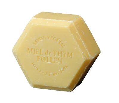 Savon au miel de Thym et pollen - parfum chèvrefeuille - 100g