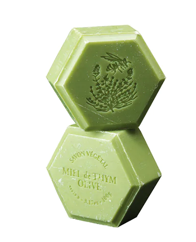 Savon au miel Thym et huile d'olive Bio - parfum églantine - 100g