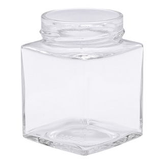 Pot en verre carré