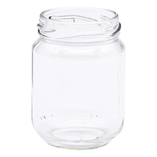 Pot en verre cylindrique
